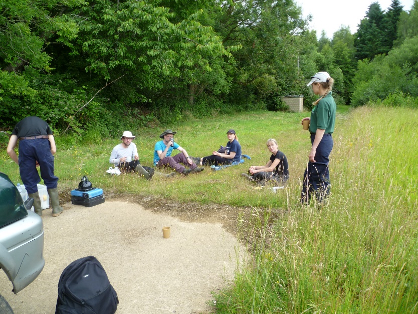 A group of people sitting on the grass

Description automatically generated with low confidence